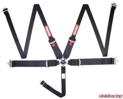 RaceQuip 5pt Harness Camlock HNR Black SFI - 745005