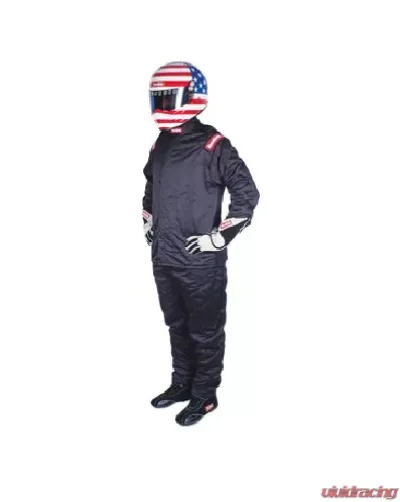 RaceQuip Chevron-5 Nomex Jacket - Black  - Large - 91619059