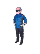 RaceQuip Chevron-5 Nomex Jacket - Blue  - 2XL                                     - 91619279 - Image 2