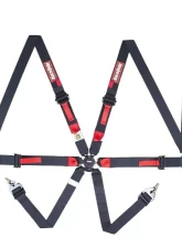 RaceQuip Racing Harness, Complete, Pull-Up, 6-Point, Camlock, FIA 8853-2016, Black,                                     - 856006 - Image 2
