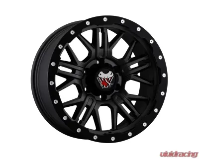 Mamba Wheels M25 Wheel 17x9 6x1350 12 Matte Grey w/Black Lip Edge - M25793612G