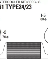 GReddy Type-24F Intercooler Kit Lexus GS300 | Toyota Aristo 3.0L 1998-2005                                     - 12010212 - Image 2