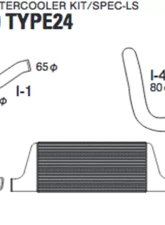 GReddy Type-24F Intercooler Kit Toyota Supra 1993-2001                                     - 12010208 - Image 2