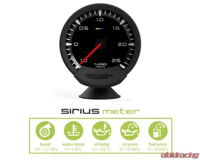 GReddy Sirius Unify 74mm Turbo Boost Gauge and Vision Display Kit - 16001740