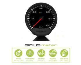 GReddy Sirius 74mm Oil Pressure Gauge