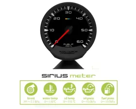 GReddy Sirius 74mm Fuel Pressure Gauge