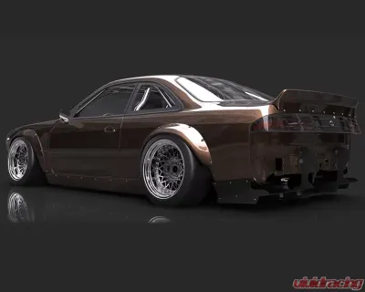 GReddy Rocket Bunny V2 Boss Side Skirts Nissan 240SX S14 1995-1998 - 17020304