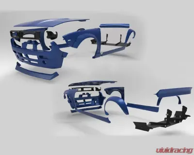 GReddy Rocket Bunny V2 Boss Front Fenders Nissan 240SX S14 1995-1998 - 17020307