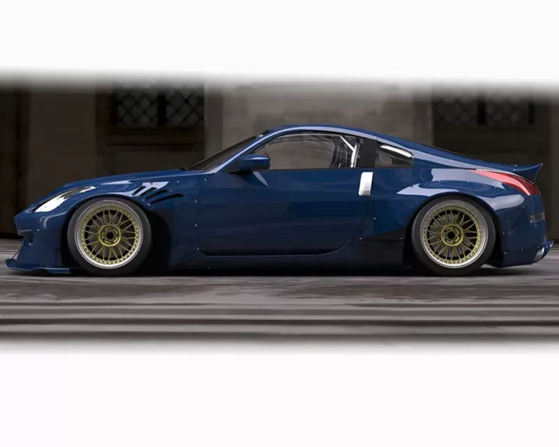 GReddy Rocket Bunny Wide Body Rear Fenders Nissan 350Z Z33 2003-2009 - 17020354