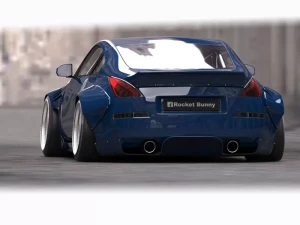 GReddy Rocket Bunny Rear Diffuser Nissan 350Z Z33 2003-2009 - 17020355 - Image 3