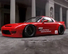 GReddy Rocket Bunny V2 Wide Body Side Skirts Mazda RX-7 FD3S 1993-2002