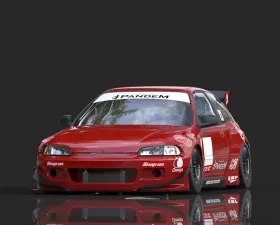 GReddy Rocket Bunny FRP Full Wide Body Kit Honda Civic EG Hatchback 1992-1995