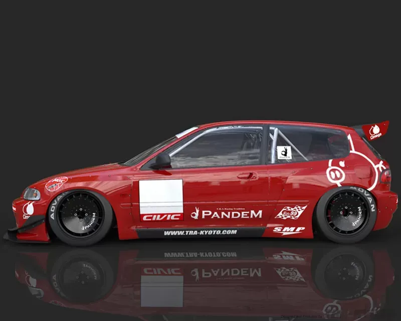 GReddy Rocket Bunny FRP Side Skirts Honda Civic EG Hatchback 1992-1995 - 17050113