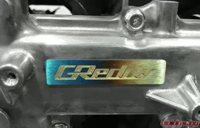 Greddy Small "Burnt Ti" Titanium Logo Emblem - 18000203