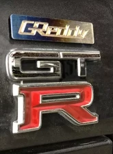 Greddy Small "Burnt Ti" Titanium Logo Emblem                                     - 18000203 - Image 3