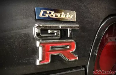 Greddy Small "Burnt Ti" Titanium Logo Emblem - 18000203