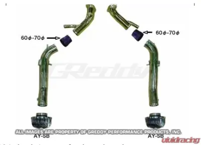 GReddy Intake Suction Kit Type-2 Long Nissan GT-R R35 2009-2021 - 12020906