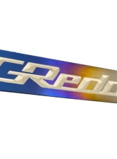 GReddy Performance Optional "Burnt Ti" Titanium GReddy Logo Emblem                                     - 18000201 - Image 2
