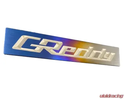 GReddy Performance Optional "Burnt Ti" Titanium GReddy Logo Emblem - 18000201