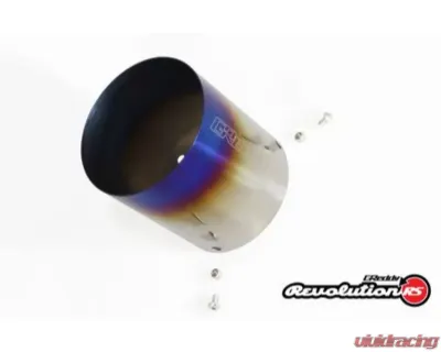 GReddy Dia. 115mm x L 185mm Burnt Titanium Tip RS-TI XL | 160 Revolution Rs Xl - 11002104