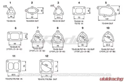 GReddy TD04H|TZ Actuator Style Turbo Inlet Gasket - 11900123