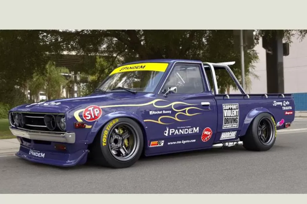 Pandem Aero Rocket Bunny Front Over-Fenders Datsun 620 2-Door 1973-1979 - 17020652