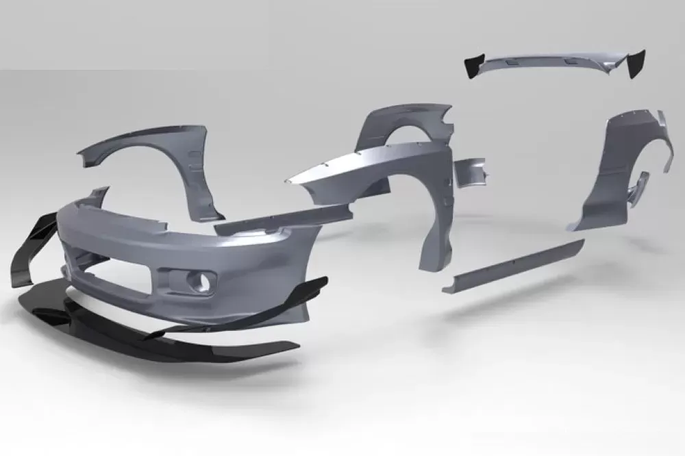 Pandem Rocket Bunny Aero FRP Full Wide-Body Aero Kit V1.5 Honda Civic Hatchback 1992-1995 - 17050120