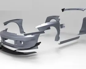 Pandem Rocket Bunny Aero FRP Full Wide-Body Aero Kit V1.5 Honda Civic Hatchback 1992-1995