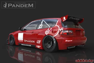 Pandem Rocket Bunny Aero FRP Full Wide-Body Aero Kit V1.5 Honda Civic Hatchback 1992-1995 - 17050120