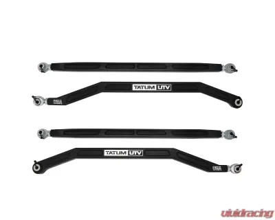 Tatum UTV High Clearance Radius Rods Set Black Anodized Polaris RZR XP Turbo S 2018 - P-108S-B