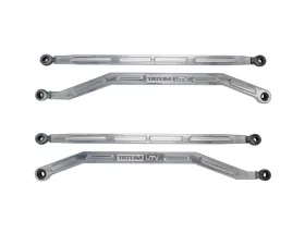 Tatum UTV High Clearance Radius Rods Set Raw Billet Polaris RZR XP Turbo S