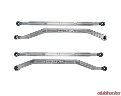 Tatum UTV High Clearance Radius Rods Set Raw Billet Polaris RZR XP Turbo S - P-108S