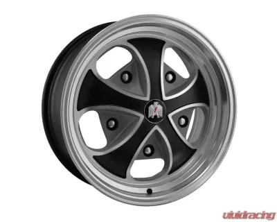 Klassik Rader Falcon Wheel 15x5.5 5x205 20mm Gloss Black w/ Raw Windows - FA15553220SB-R