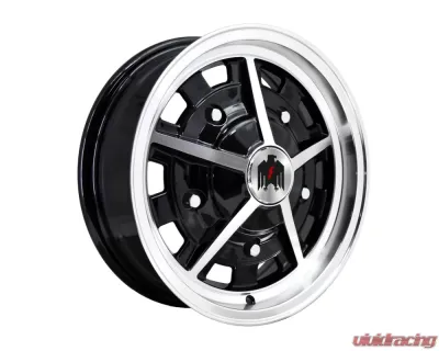 Klassik Rader Rally Wheel 15x5 5x205 14mm Gloss Black Machined Face - RY15503114BK