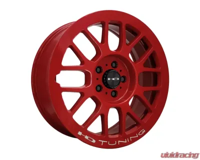 HD Gear Wheel 18x7.5 5x114.3 35mm Gloss Red w/ Milling - GE18756535R
