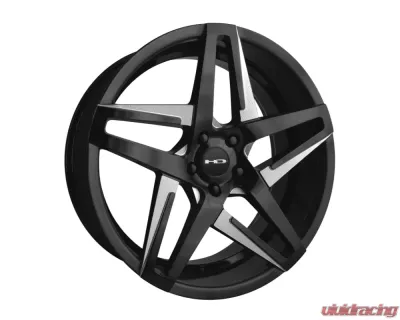HD Hairpin Wheel 20x8.5 5x114.3 35mm Satin Black Milled Face - HA20856535ML3