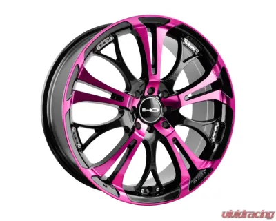 HD Spinout Wheel 18x7.5 4x100|114.3 40mm Gloss Black Machined Face w/ Pink - SO18750140BK-P