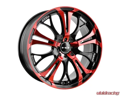 HD Spinout Wheel 18x7.5 4x100|114.3 40mm Gloss Black Machined Face w/ Red - SO18750140BK-R
