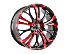 HD Spinout Wheel 20x8 5x110|114.3 45mm Gloss Black Machined Face w/ Red