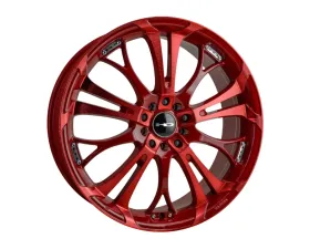 HD Spinout Wheel 20x8 5x114.3 35mm Gloss Red Sonic Machined w/ Red Clear