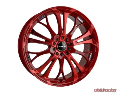 HD Spinout Wheel 20x8 5x114.3 35mm Gloss Red Sonic Machined w/ Red Clear - SO20806435R-SR