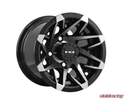 HD Golf Canyon Wheel 10x7 4x101.6 -14mm Gloss Black Machined Face - CY107042-14BK