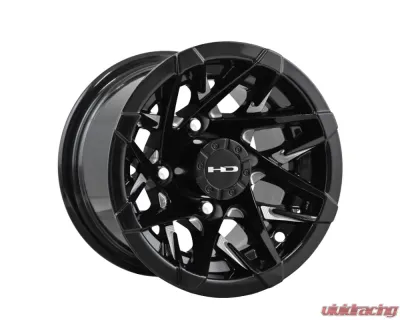HD Golf Canyon Wheel 10x7 4x101.6 -14mm Gloss Black Milled Face - CY107042-14ML3