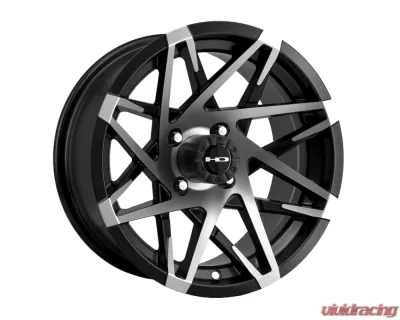 HD Golf Canyon Wheel 14x7 4x101.6 -14mm Satin Black Machined Face - CY147042-14SBM