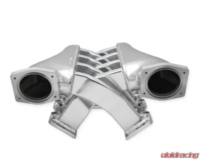 Sniper EFI Fabricated Intake Manifold Dual Plenum 92mm GM LS1/2/6, and Fuel Rail Kit - Silver - 820201