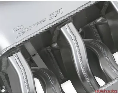 Sniper EFI Fabricated Intake Manifold Dual Plenum 92mm GM LS1/2/6, and Fuel Rail Kit - Silver - 820201