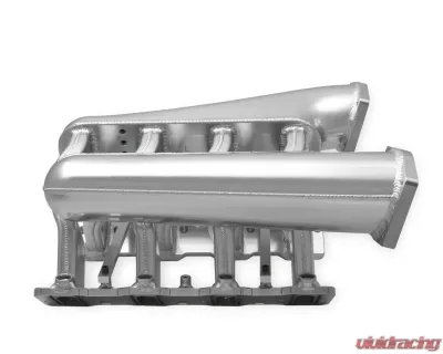 Sniper EFI Fabricated Intake Manifold Dual Plenum 92mm GM LS1/2/6, and Fuel Rail Kit - Silver - 820201