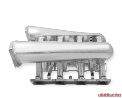 Sniper EFI Fabricated Intake Manifold Dual Plenum 92mm GM LS1/2/6, and Fuel Rail Kit - Silver - 820201