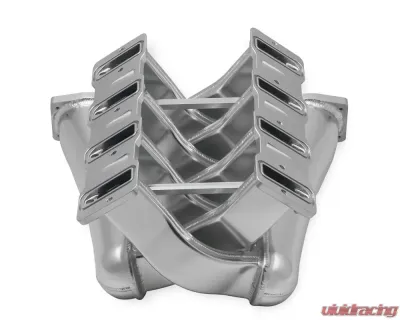 Sniper EFI Fabricated Intake Manifold Dual Plenum 92mm GM LS1/2/6, and Fuel Rail Kit - Silver - 820201