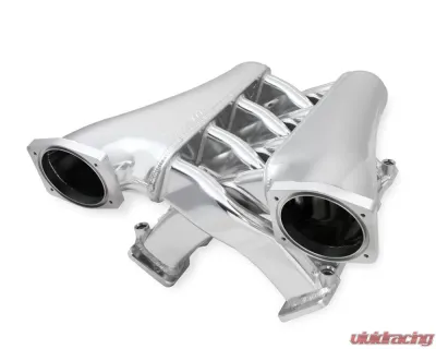Sniper EFI Fabricated Intake Manifold Dual Plenum 102mm GM LS1/2/6, and Fuel Rail Kit - Silver - 820241